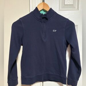 YOUTH Vineyard Vines navy quarter zip
